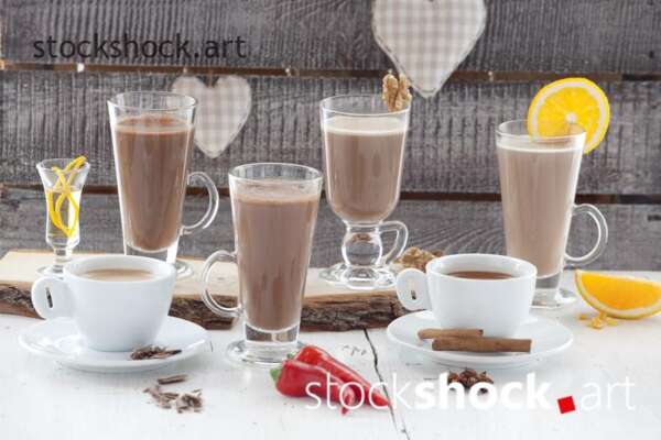 chocolate with orange, chili, nut, coffee