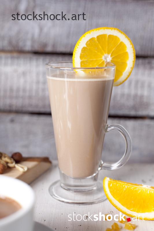 Chocolate with orange - stock image