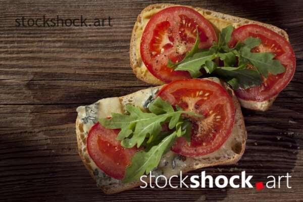 Tomato sandwich - stock image