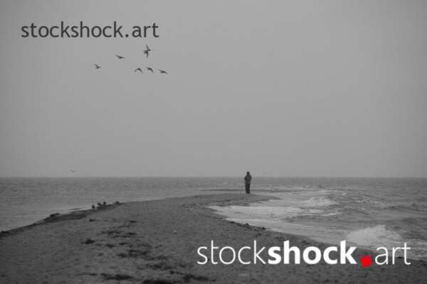 Landscape. Porana on the Baltic Sea. On the edge.