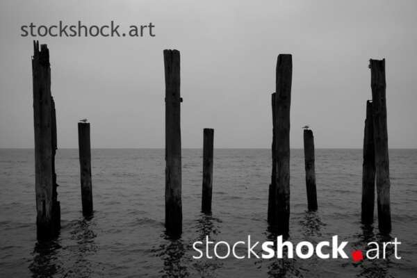 Gdansk, Poland, Baltic Sea, on the breakwater