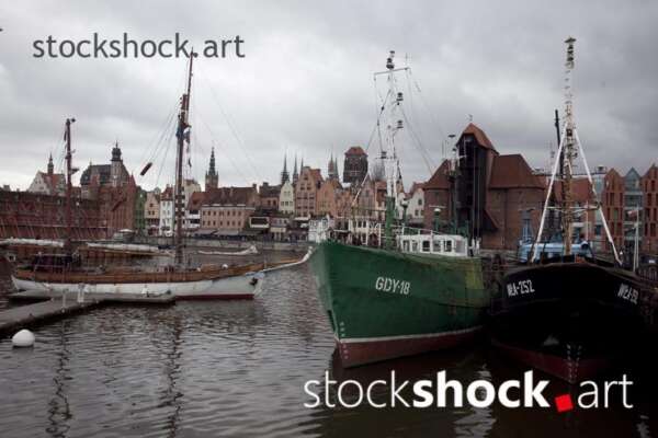 Gdańsk, Poland. Old city, stock image