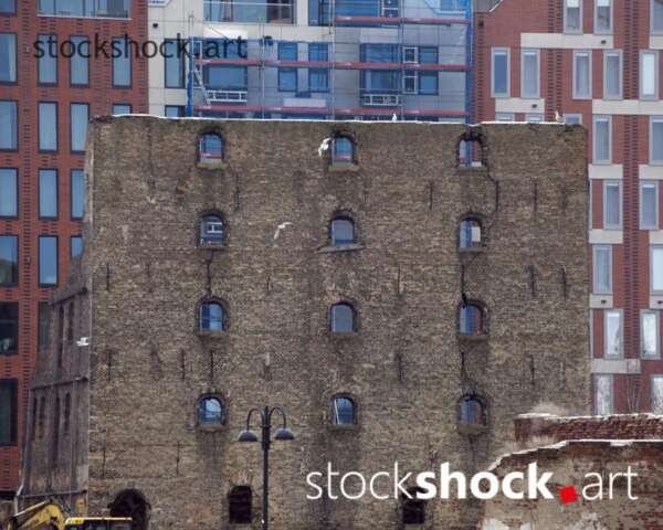 Gdańsk, Poland. Old granary, stock image
