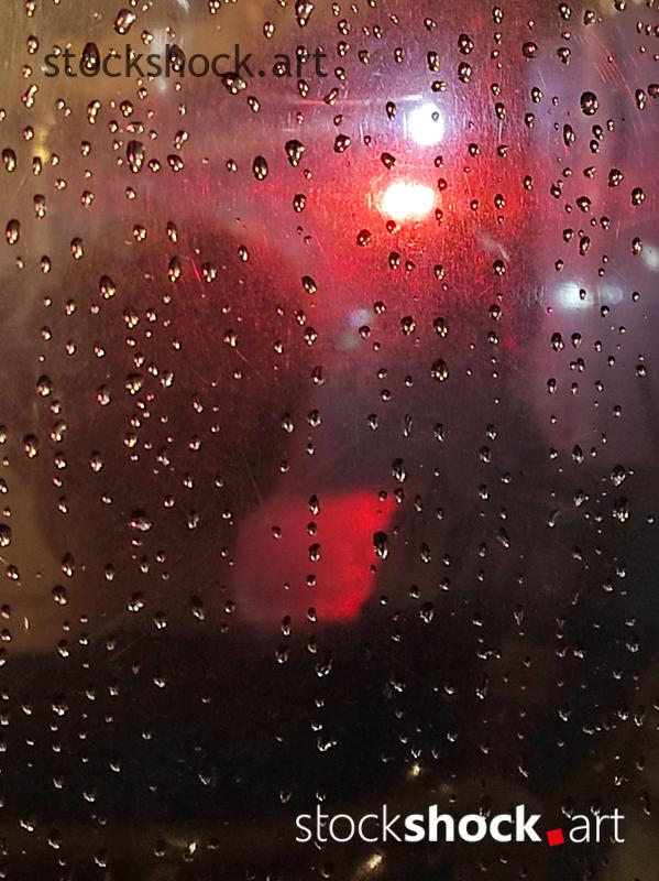 Rain, abstract, riot of colors, red