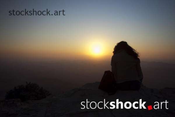 Mitzpe Ramon, Negev Desert, sunrise - stock image