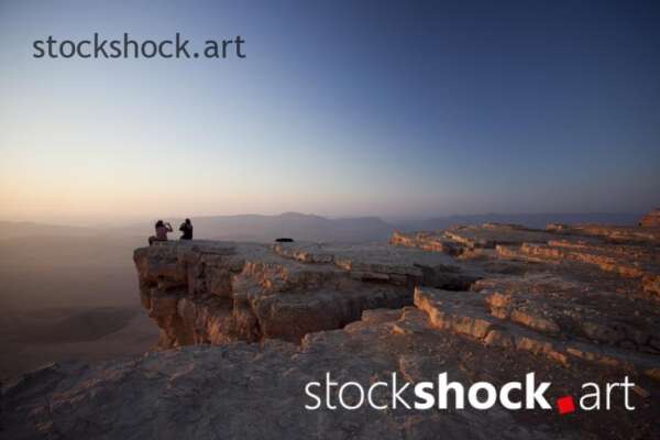 Sunrise over Maktesh Ramon - stock image