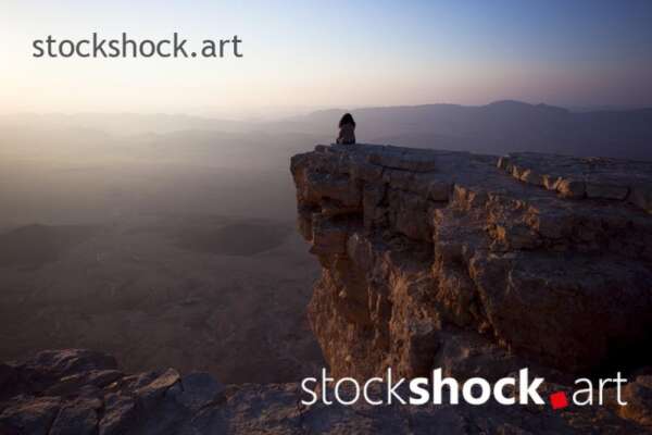 Sunrise over Maktesh Ramon - stock image