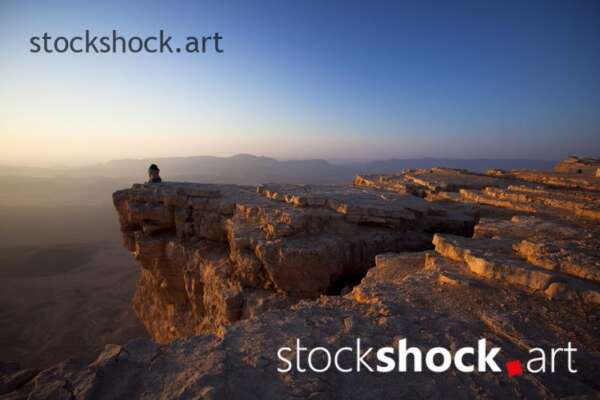 Mitzpe Ramon, Negev Desert, sunrise - stock image