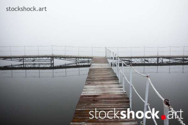 Bridge in the Fog, stock image, jowita niemczyk