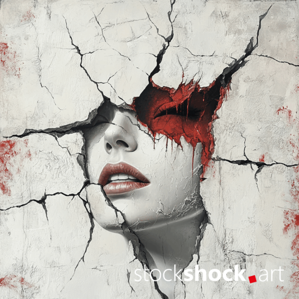 Face - stock image 1024 x 1024 | 8,67 x 8,67 cm | 300 dpi AI Face on a white speckled wall #stockimage #commercialimage #highqualityimage #commerciallicense #advertisingphotography #art #ai #digitalart #midjourney