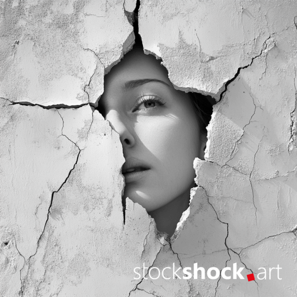 Face - stock image 1024 x 1024 | 8,67 x 8,67 cm | 300 dpi AI Face on a white speckled wall #stockimage #commercialimage #highqualityimage #commerciallicense #advertisingphotography #art #ai #digitalart #midjourney
