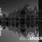 St. Mark's Basilica in Venice, reflection in water, "the most beautiful salon in the world" - Napoleon