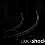 Artistic take on a Venetian gondola, black and white photo, stock image, stockshock.art, jowita niemczyk