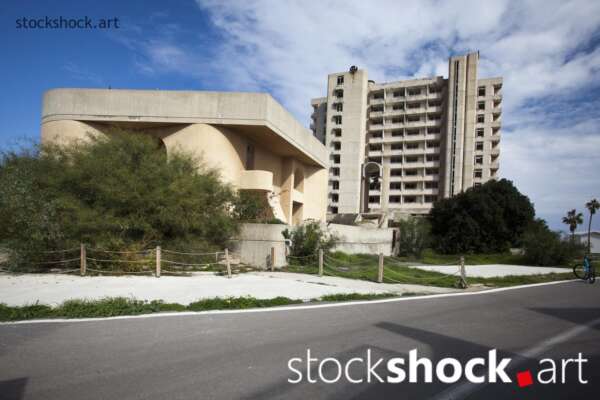 A City Frozen in Time - stock image Varosha, frozen in time, still lingers in the past.